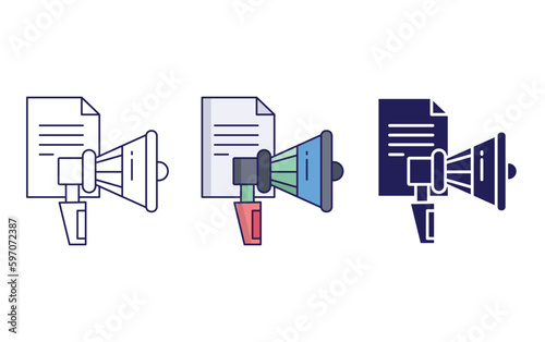 Advertising vector icon