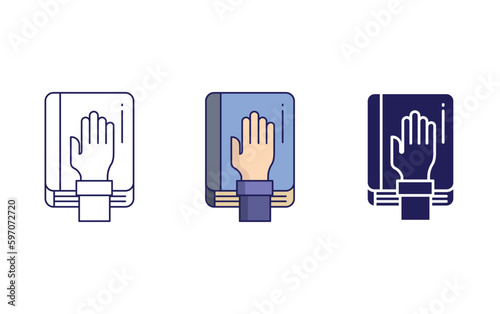 oath vector icon