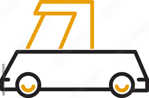 pickup truck icon illustration