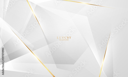 luxury white abstract background with glittering golden elements vector illustration