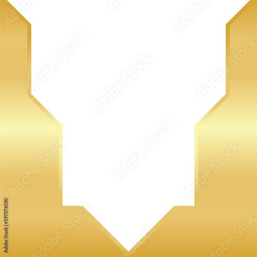 Golden Hexagon Template Design
