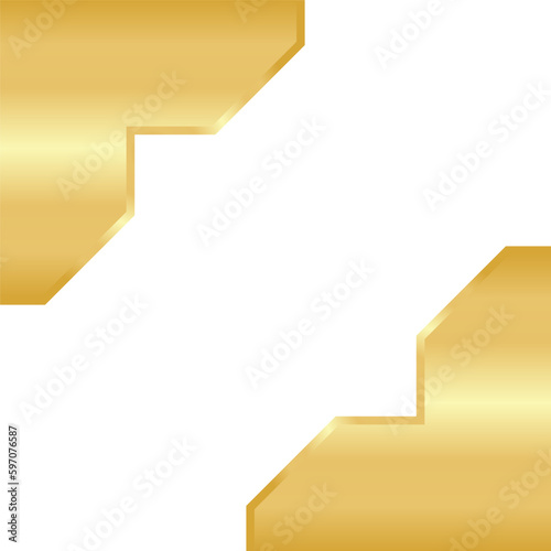 Golden Hexagon Template Design