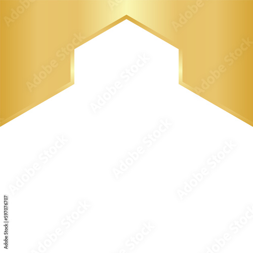 Golden Hexagon Template Design