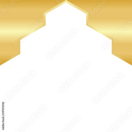 Golden Hexagon Template Design