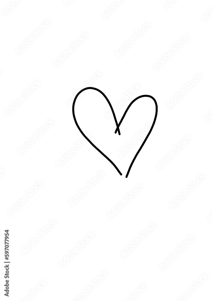 heart shape isolated on white heart shape isolated on white