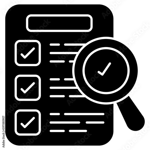 Perfect design icon of search list