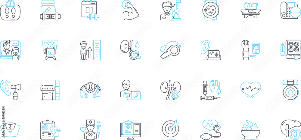 Well-being linear icons set. Happiness, Health, Peace, Mindfulness, Balance, Serenity, Calmness line vector and concept signs. Gratitude,Optimism,Empowerment outline illustrations Generative AI Well-being linear icons set. Happiness, Health, Peace, Mindfulness, Balance, Serenity, Calmness line vector and concept signs. Gratitude,Optimism,Empowerment outline illustrations Generative AI
