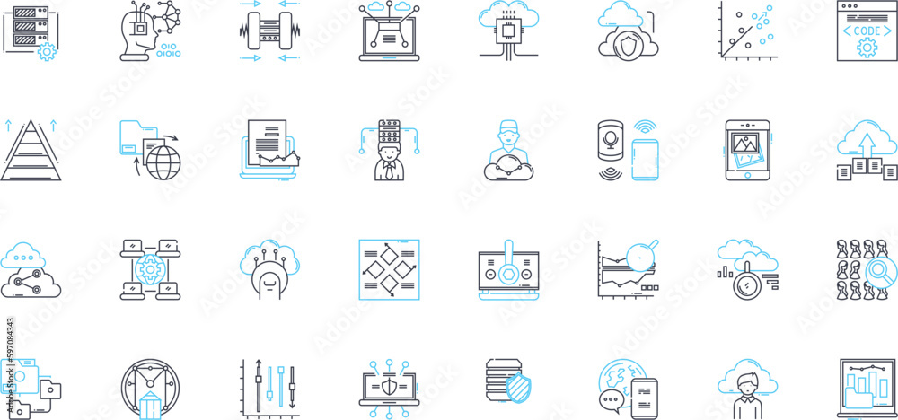 Internet firewall linear icons set. Protection, Security, Defense, Barrier, Block, Filter, Safeguard line vector and concept signs. Shield,Blockade,Barrier outline illustrations Internet firewall linear icons set. Protection, Security, Defense, Barrier, Block, Filter, Safeguard line vector and concept signs. Shield,Blockade,Barrier outline illustrations