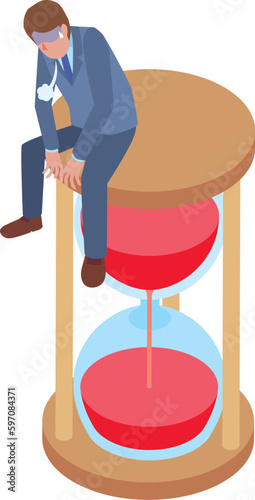 砂時計と会社員
