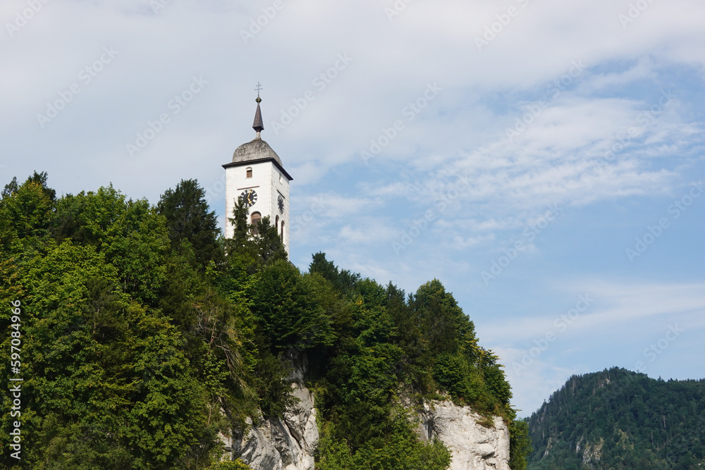 A cathedral in Traunkirchen, Salzkammergut, Austria