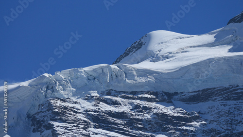 Detail of the Chielauenegletscher, glacier near Jungfraujoch. photo