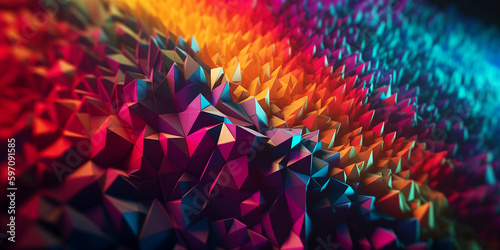 colorful abstract geometric background. Generativa ai