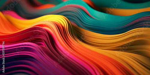colorful abstract geometric background. Generative ai © DamasYudhistira