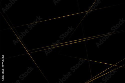 Abstract black with gold lines, triangles background modern design. Vector illustration EPS 10.