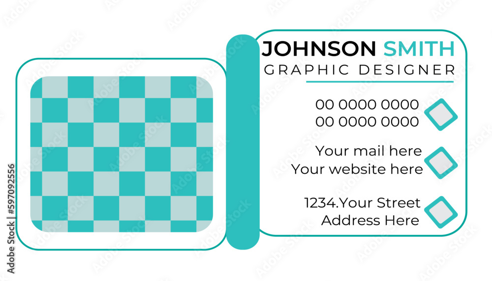 Modern Creative simple clean vector design Business Card Template. 
