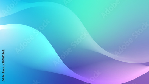 Colorful gradient background with dynamic shapes vector