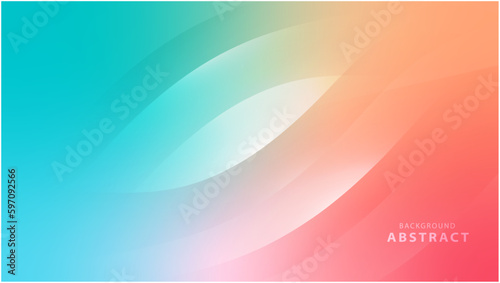 Colorful gradient background with dynamic shapes vector