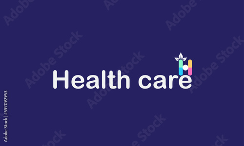 healthcare logo vector, unique text logo, creative logo, logo templet, healthcare logo design free