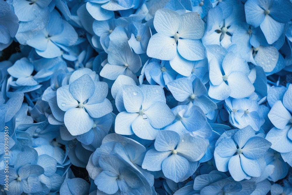 The illustration of hydrangea, ai contents by Midjourney The illustration of hydrangea, ai contents by Midjourney