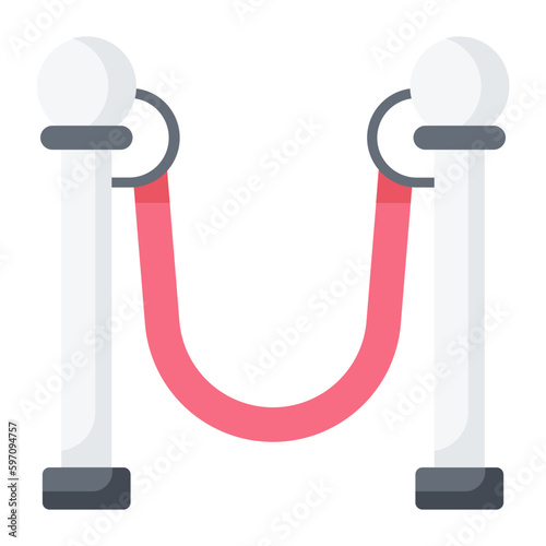 Barrier Flat Icon