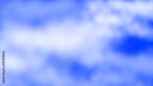 White clouds background design on a blue sky