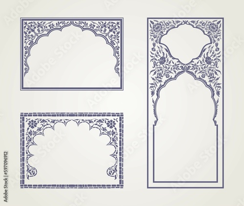 traditional paisley floral pattern, textile , Rajasthan, royal India	