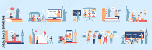 Language Course Flat Set
