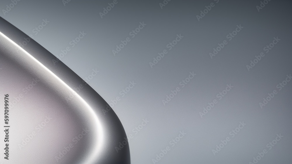 custom made wallpaper toronto digitalA Dreamy Image Of A Silver Curved Design With A Silver Background AI Generative