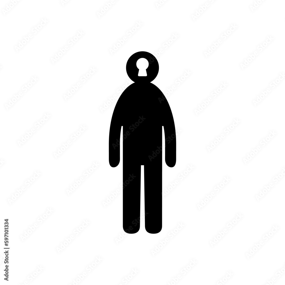 The man with the keyhole in his head. The man with the keyhole in his head.