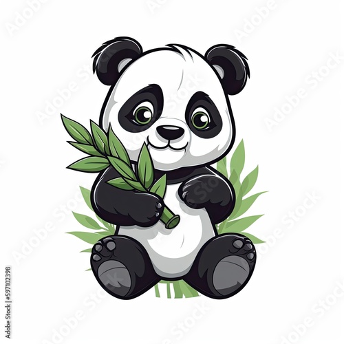 white panda mascot