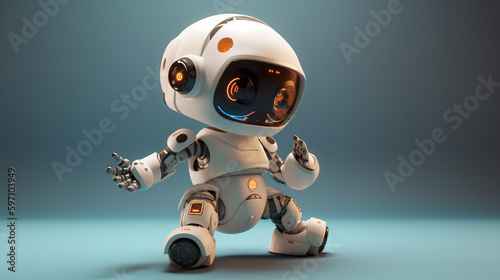 3d render of a baby robot © Sufyan