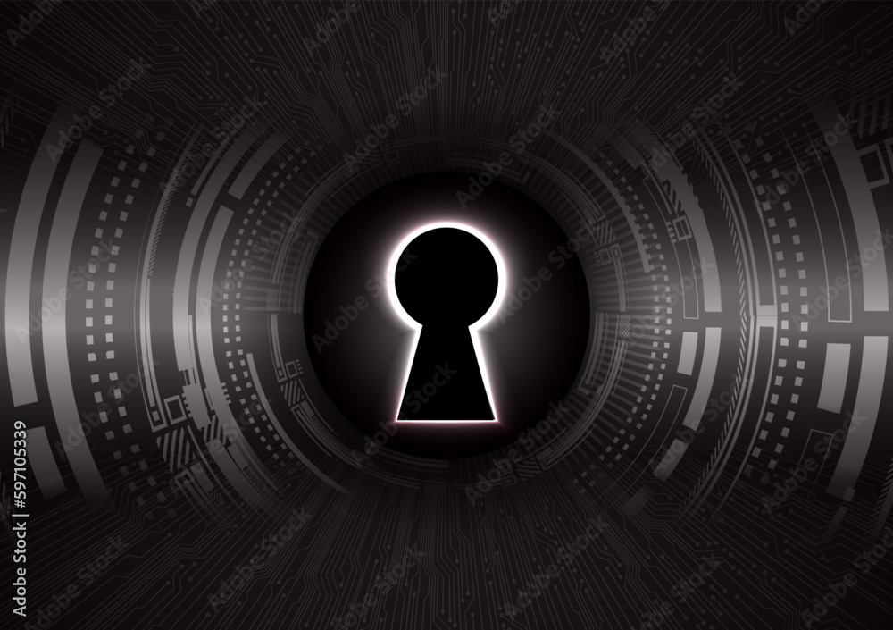 Closed Padlock on digital background, cyber security Closed Padlock on digital background, cyber security