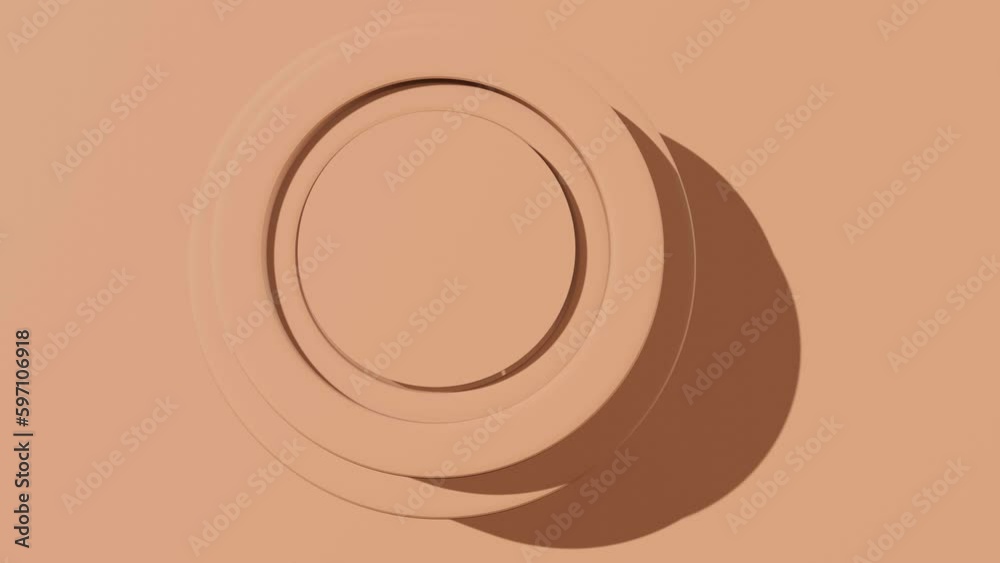 Beige abstract background with cylinder. Abstract loop animation Beige abstract background with cylinder. Abstract loop animation