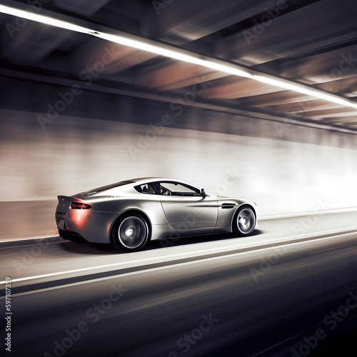 Automotive photography cars speed design three created with generative AI
