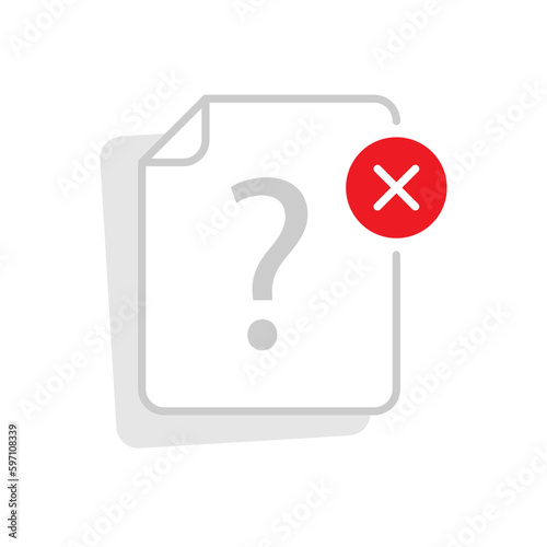 file type or format is not supported concept illustration line icon design vector eps10. modern graphic element for landing page, empty state ui, infographic, icon