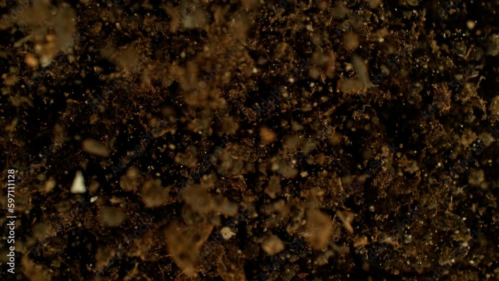 Super slow motion of exploding and rotating earth in the air. Filmed on high speed cinema camera , 1000fps.