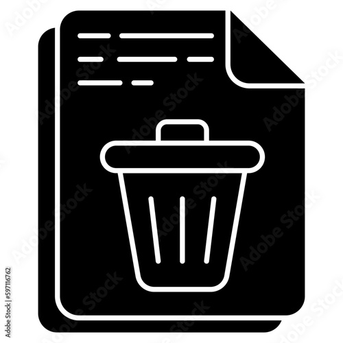 Modern design icon of delete file available for instant download 