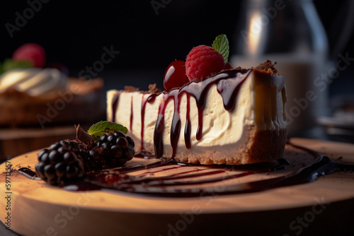 Cheesecake with Berries on top