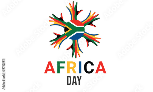 Africa Day. Template for background, banner, card, poster. vector illustration.
