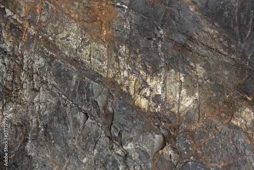 gold ore closeup, natural background