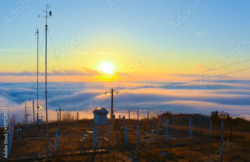 thermal inversion at the weather station