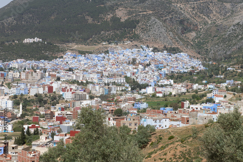 Fotografie della città di Chefchaouen la città blu in Marocco © Marco