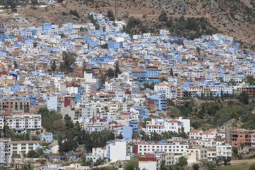 Fotografie della città di Chefchaouen la città blu in Marocco © Marco
