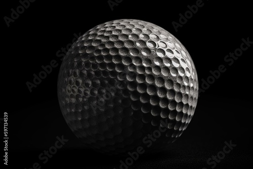 Monochrome golf ball isolated. Generative AI