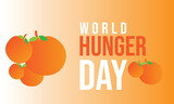 World Hunger Day. Template for background, banner, card, poster. vector illustration.