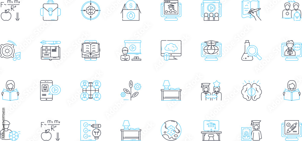 Academic merit linear icons set. Excellence, Achievement, Prowess, Mastery, Distinction, Brilliance, Aptitude line vector and concept signs. Proficiency,Expertise,Scholarly outline illustrations Academic merit linear icons set. Excellence, Achievement, Prowess, Mastery, Distinction, Brilliance, Aptitude line vector and concept signs. Proficiency,Expertise,Scholarly outline illustrations