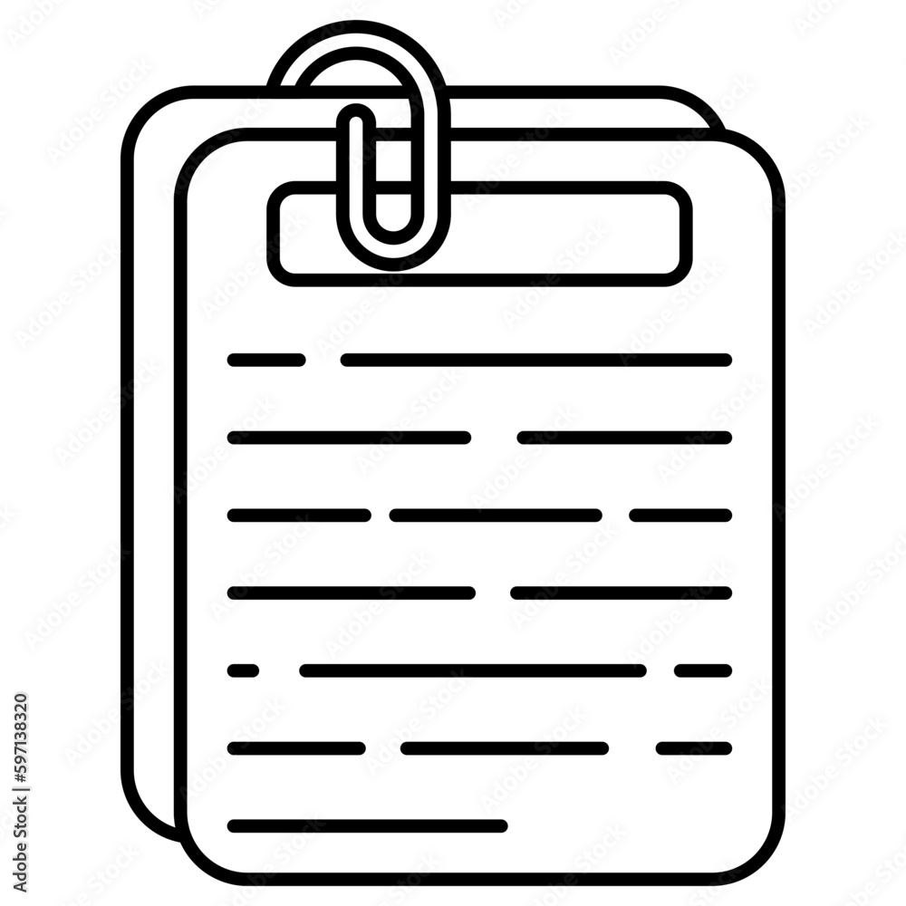 Premium download icon of clipped document Premium download icon of clipped document