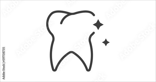 tooth whitening icon. Filled tooth whitening icon from dental health collection. Glyph vector. Editable tooth whitening symbol can be used web and mobile