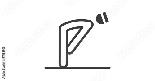 ruku icon. Filled ruku icon from people and relation collection. Glyph vector. Editable ruku symbol can be used web and mobile