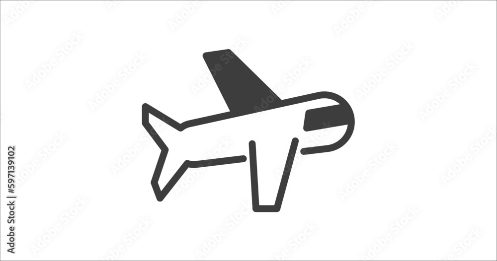 aviation icon. Filled aviation icon from people and relation collection. Glyph vector. Editable aviation symbol can be used web and mobile